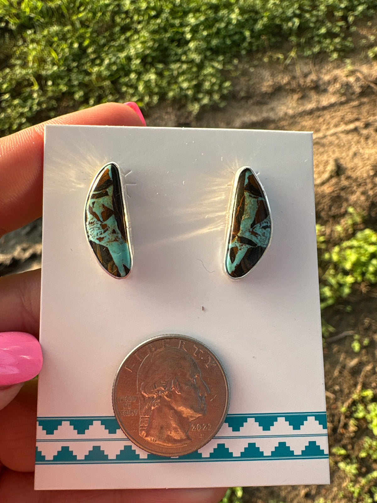 Blackjack Stud Earrings