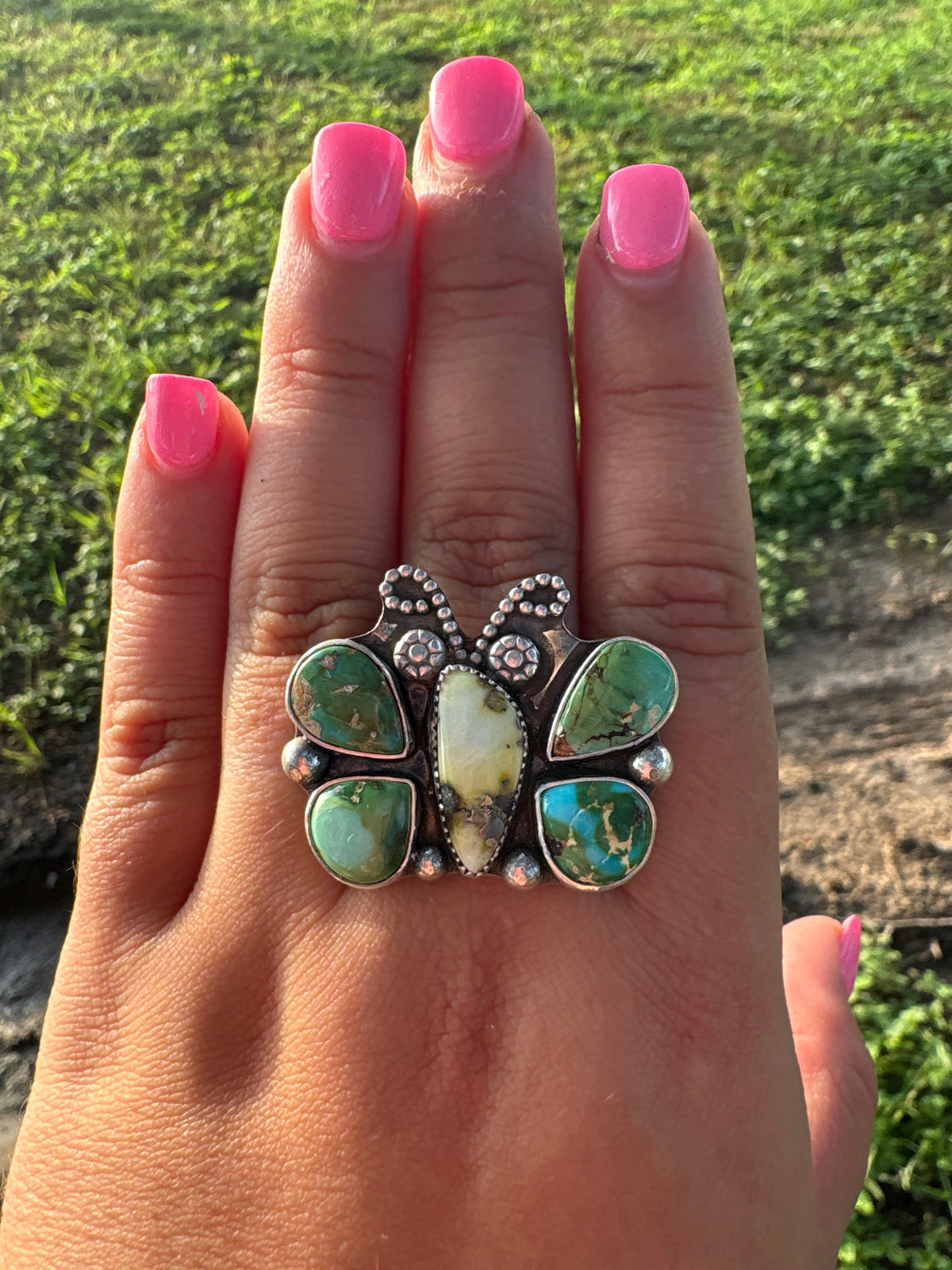 Sonoran Gold and Palomino Butterfly Ring