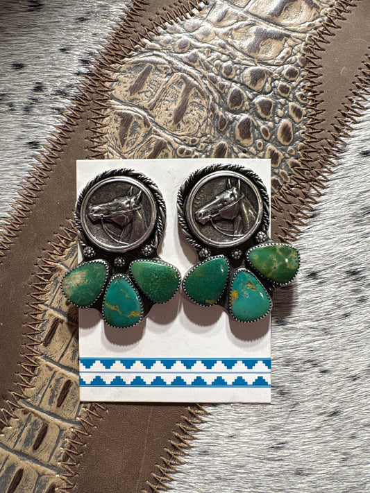 Horse Coins Post Back Stud